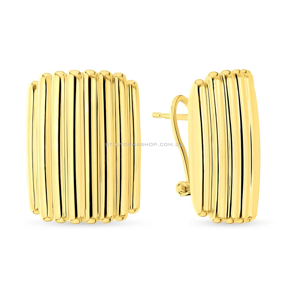 Масивні сережки Francelli з жовтого золота  (арт. е108928ж) - цена