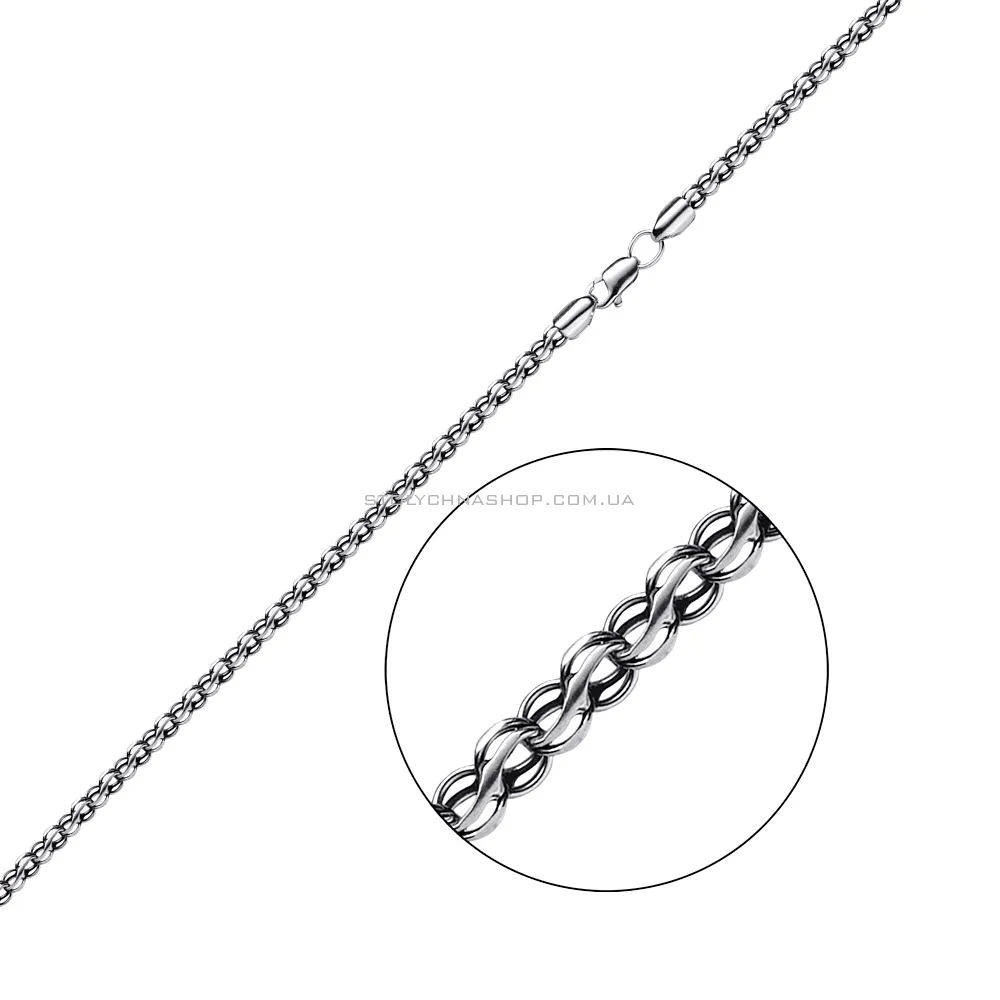 Срібний ланцюжок плетіння Струмочок (арт. 7908/1067/3-ч) - цена