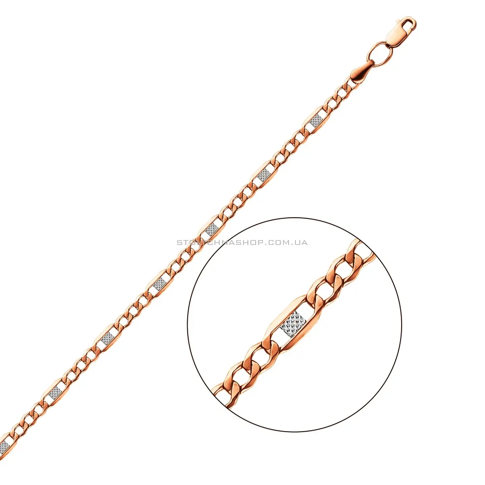 Золотий ланцюговий браслет на руку плетіння Картьє (арт. 316102р) - цена