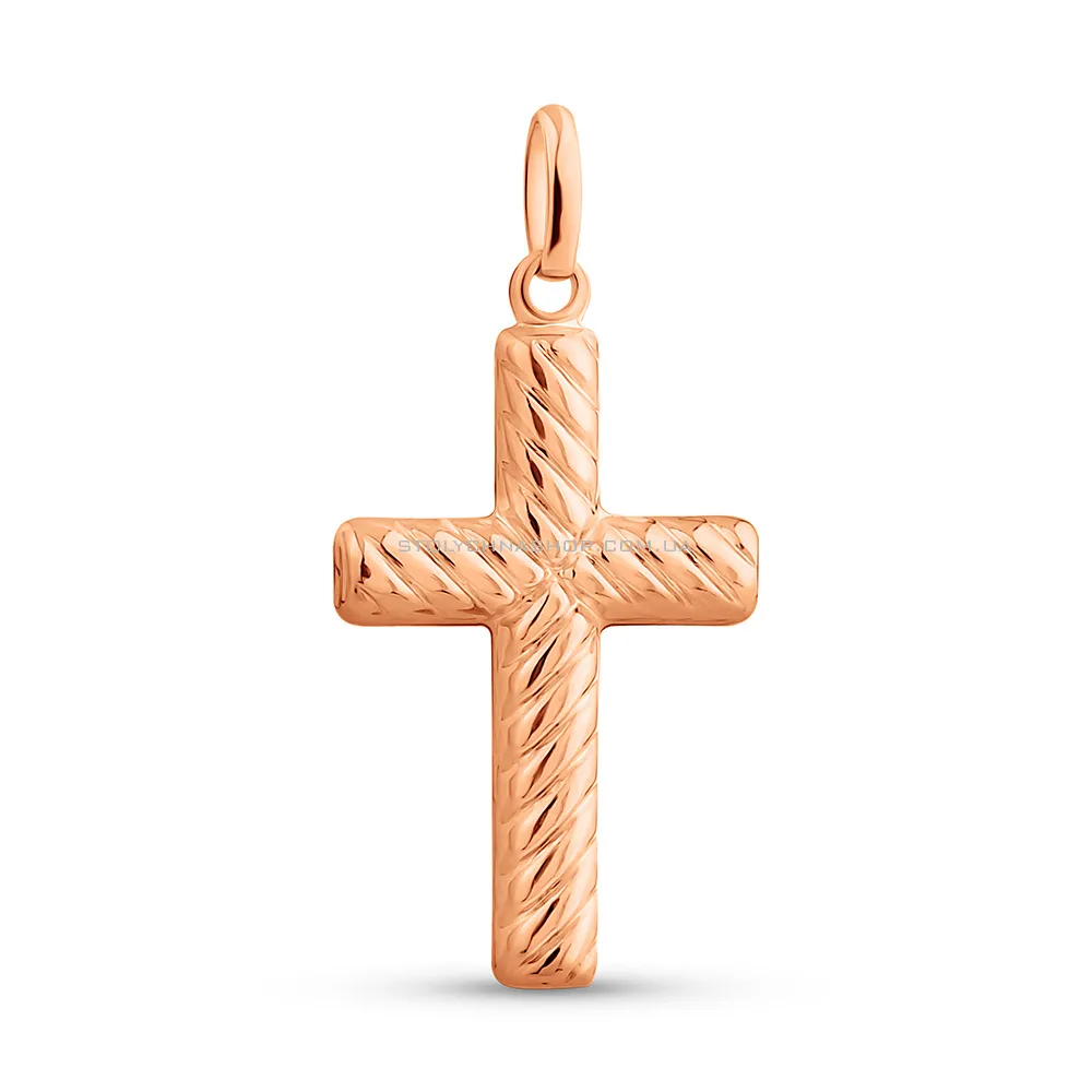 Золотий хрестик без каменів (арт. 424832/1) - цена