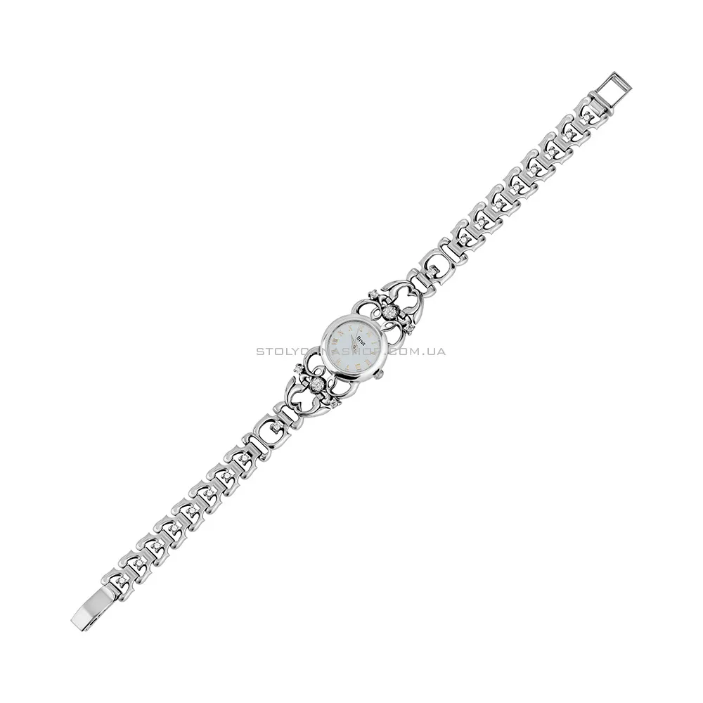 Срібний жіночий годинник з фіанітами (арт. 7926/7110021) - цена