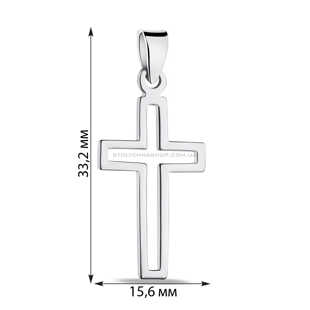 Срібний хрестик  (арт. 7503/188) - 2 - цена