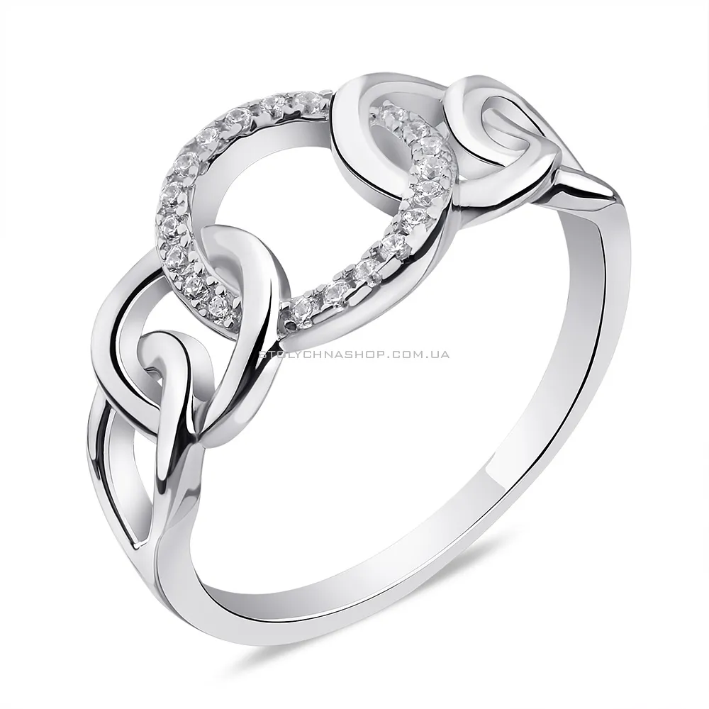 Кольцо из серебра с фианитами (арт. 7501/6556) - цена