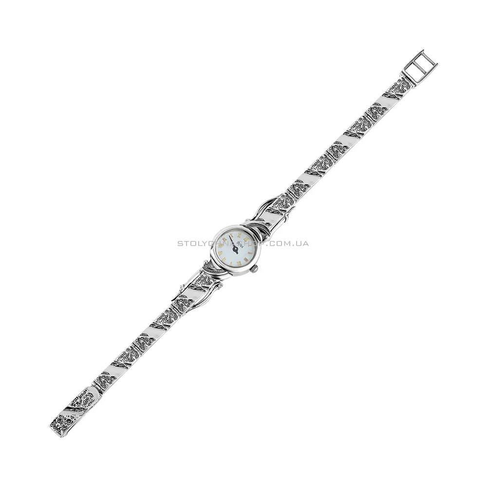 Срібний жіночий годинник з фіанітами (арт. 7926/7110005) - цена